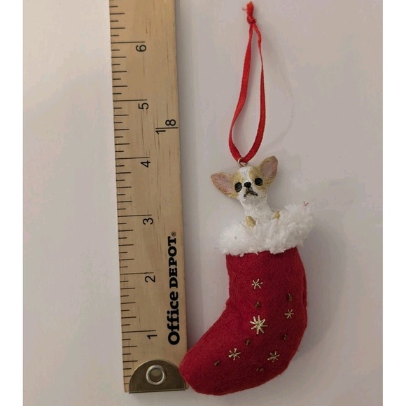 Santa's Little Pals Chihuahua Ornament from E & S Imports Dog Pets Animal Lovers - Picture 2 of 8